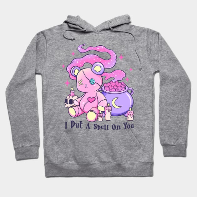Cute ghost Halloween I put a spell on you Hoodie by Positively Petal Perfect 